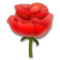 Rose emoji on LG